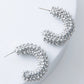 Chrome Crochet Hoops