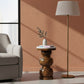 Artisan Furniture Solid Wood Marble Top Bulla Side Table