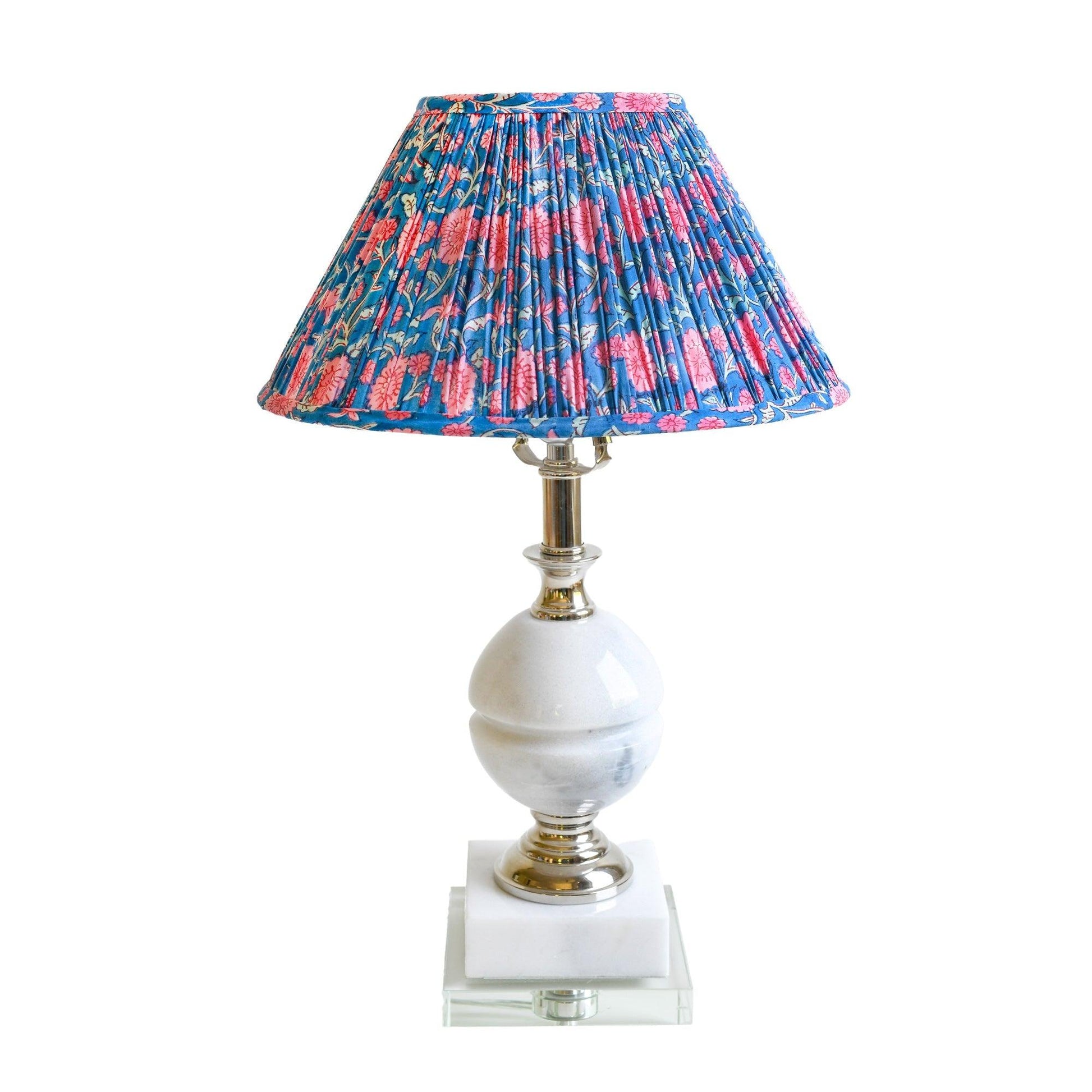 Pleated Lampshade in Ella Print