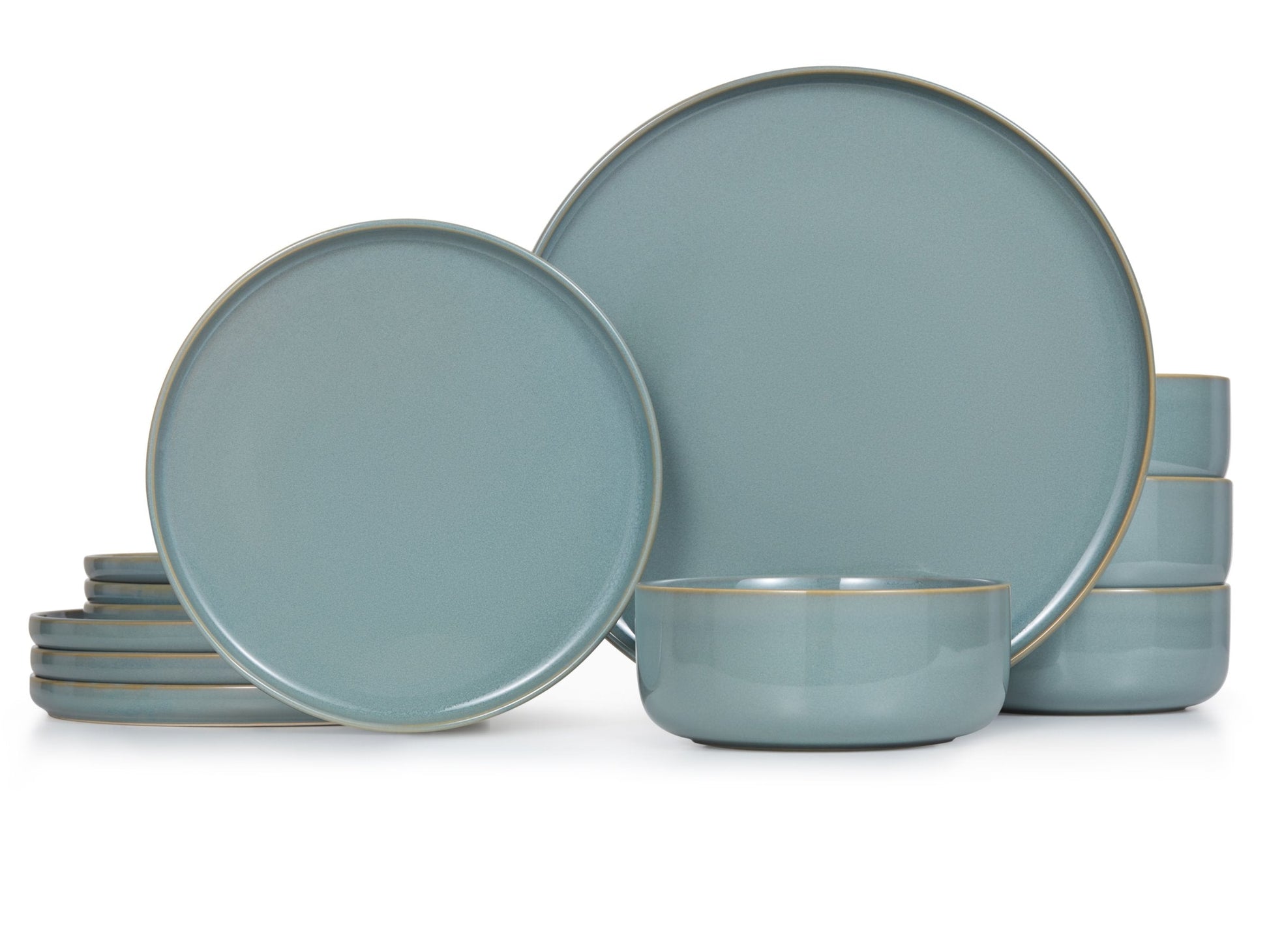 Ceramic Dinnerware Set, 12 Piece, Service for 4, Somerset Collection