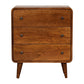 Solid Wood Mini Curved Chestnut Chest