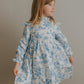 Aoki Dress-Blue Toile | Long Sleeve