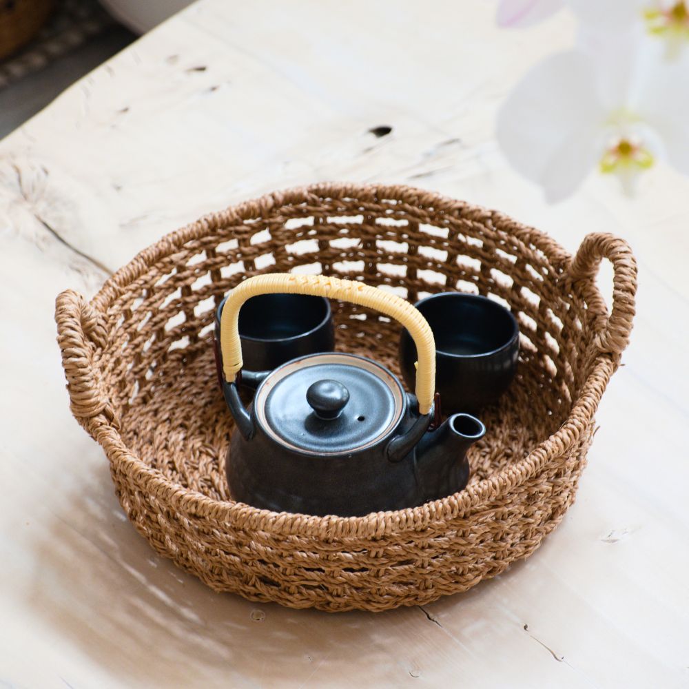 Round Open Weave Basket