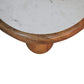 Solid Wood Bola Round Coffee Table, Brown