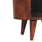 Solid Wood Cortez California Walnut Bedside Table