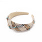 Beaded Plaid Headband