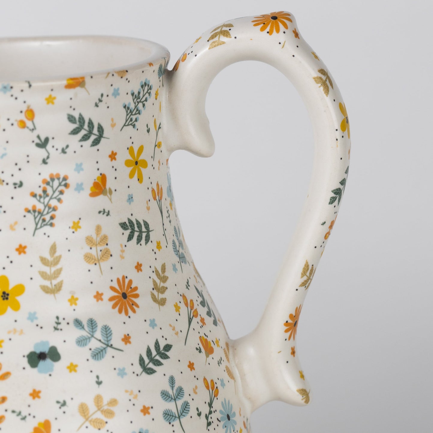 Tula Floral Ceramic Pitcher