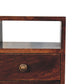 Solid Wood Mini Classic California Walnut Bedside Table