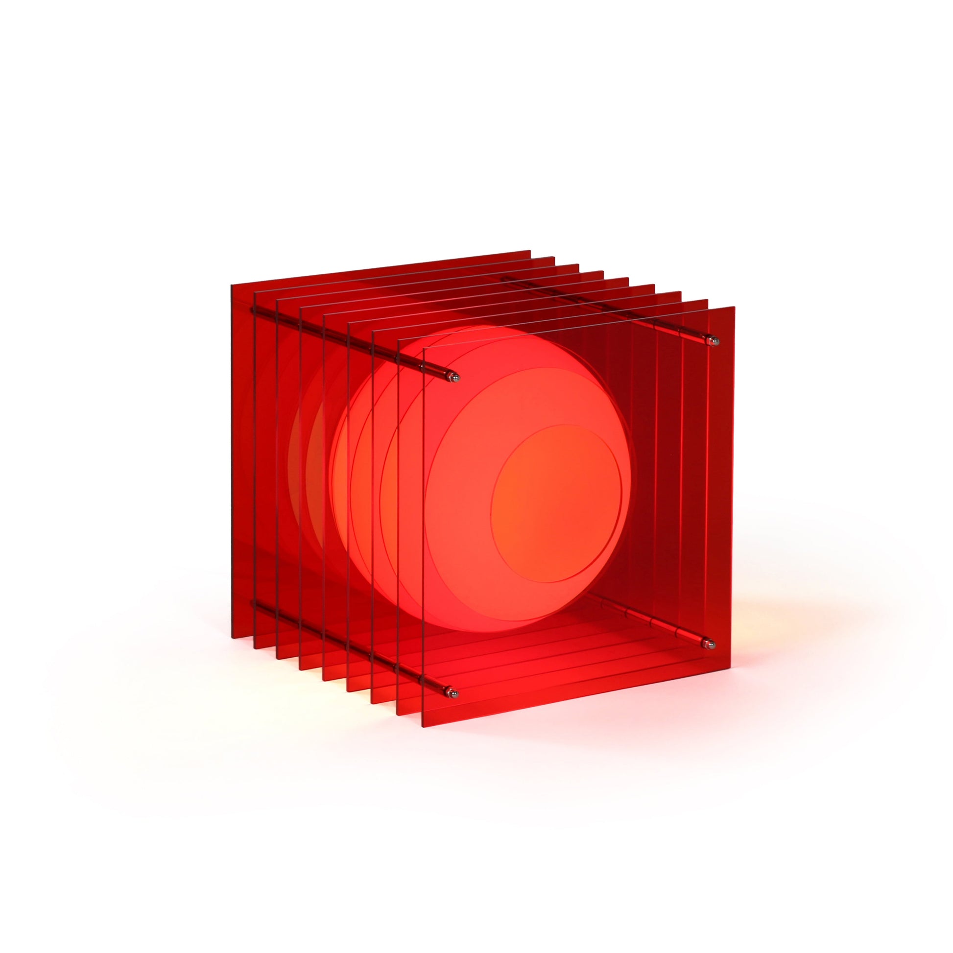 Lớp big square in red acrylic
