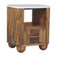 Artisan Furniture Solid Wood Beaumont Marble Bedside