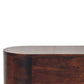 Solid Wood Light Rounded Lid-up Blanket Box