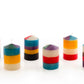 Memphis Stripe Painted Candles