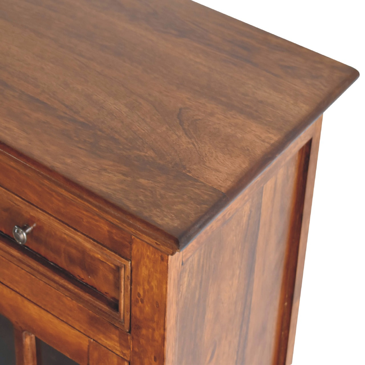 Solid Wood Large Glazed Sideboard