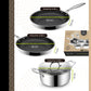 BE | LIVING CIRCLAD Series 12-Piece Cookware Set