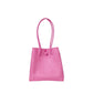 Midi Ella Handwoven Tote · Checker Recycled Plastic