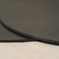 Round Placemat Pair in black leather