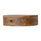 Solid Wood Wall-Mounted Rounded Nightstand