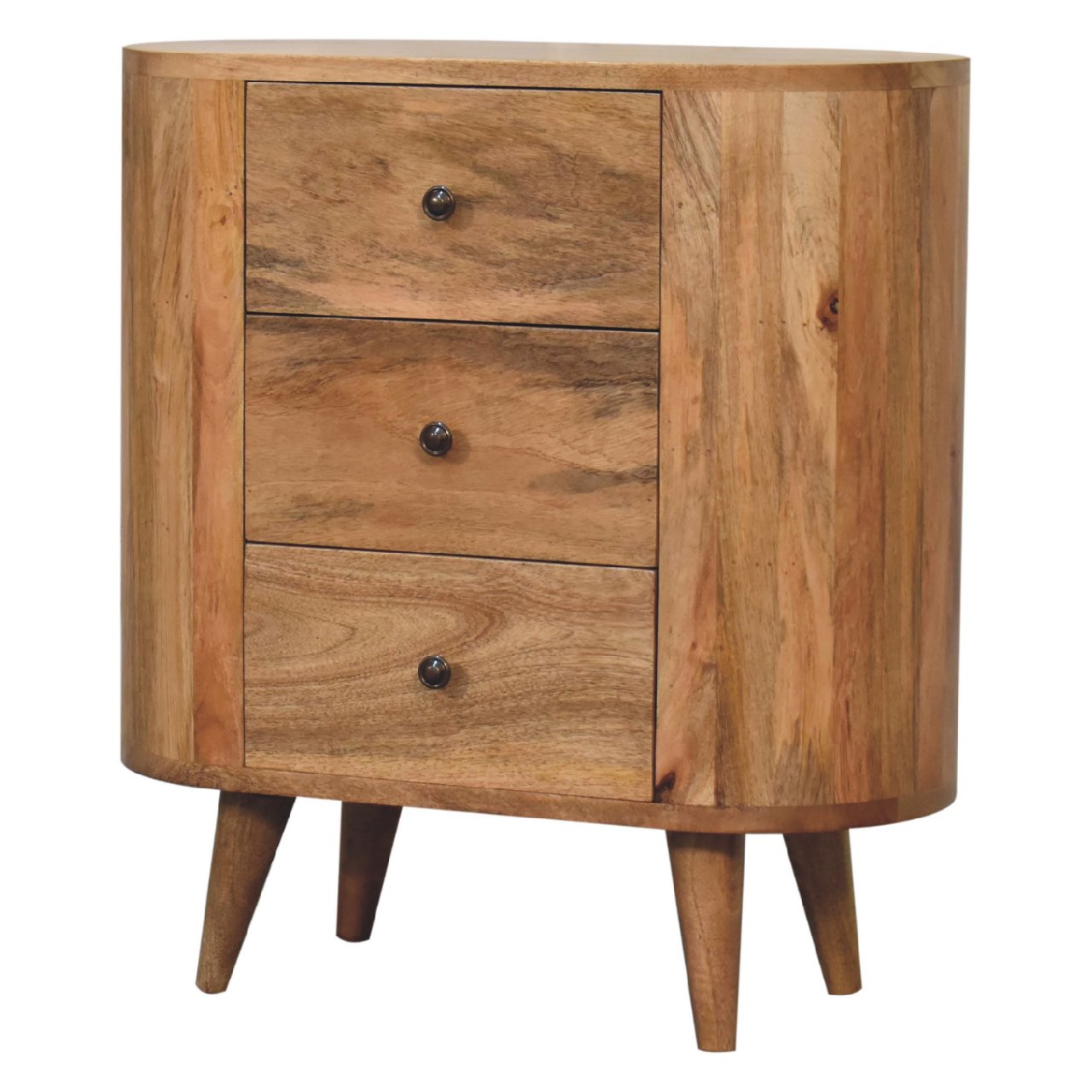 Solid Wood Mini Oak-ish Cabinet