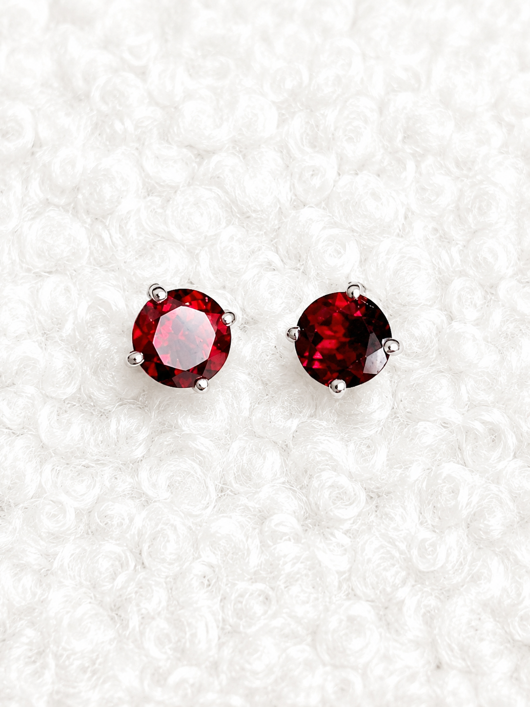 Oval Birthstone Stud Earrings