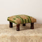 Foot Stool With Tiger Print