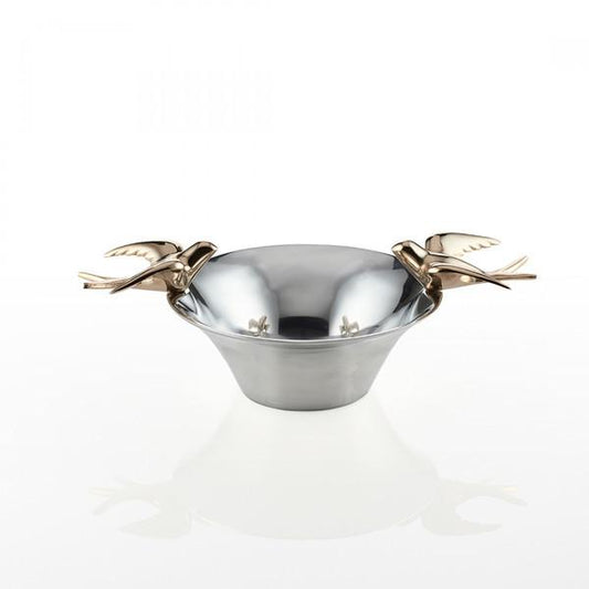 Dove Bowls Sm Silver/Gold