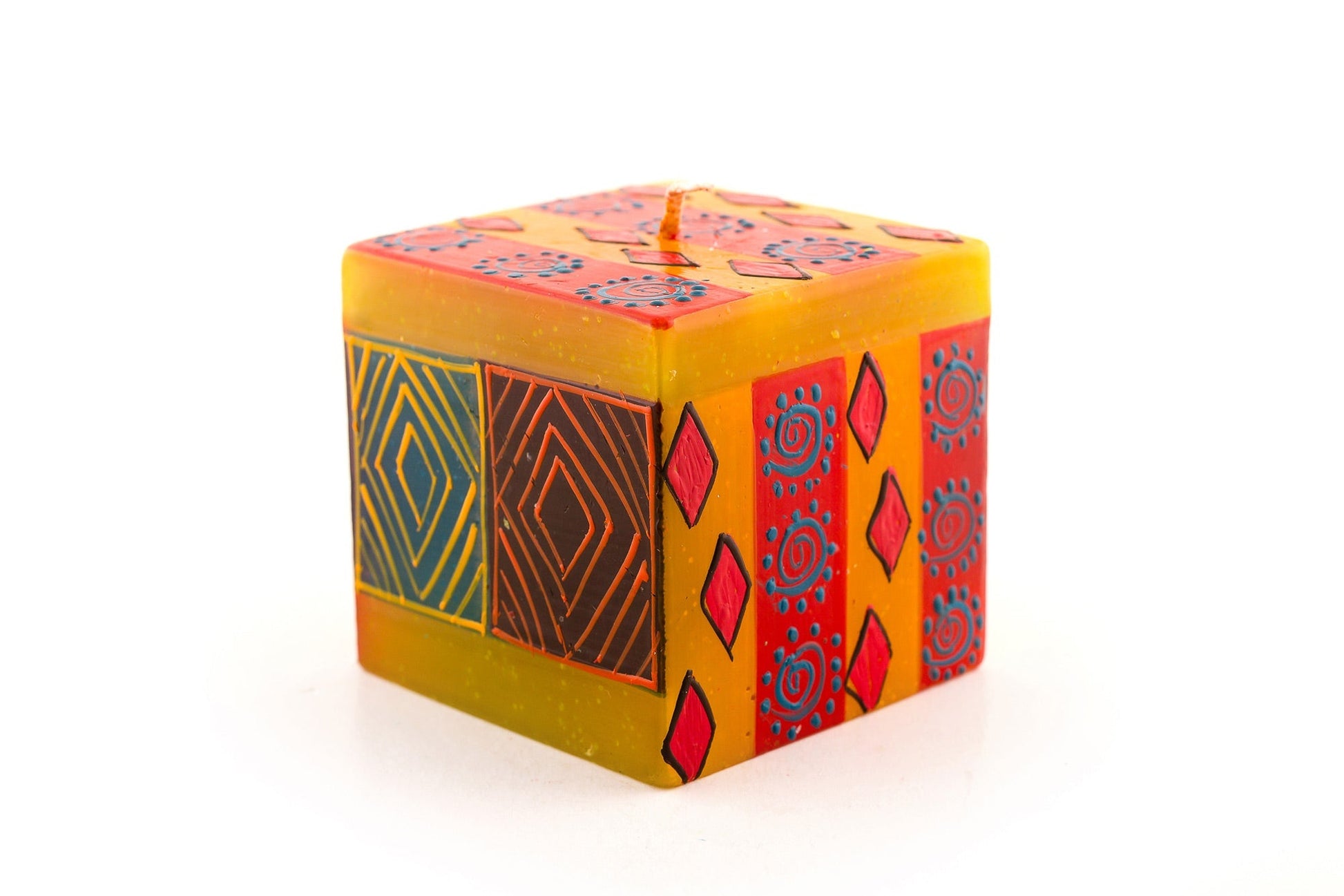 Desert Rose Painted Candles