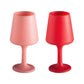 cherry + blush | swepp | silicone unbreakable wine glasses