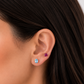 Oval Birthstone Stud Earrings