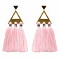 Trío Tassel Earring - Rose Quartz