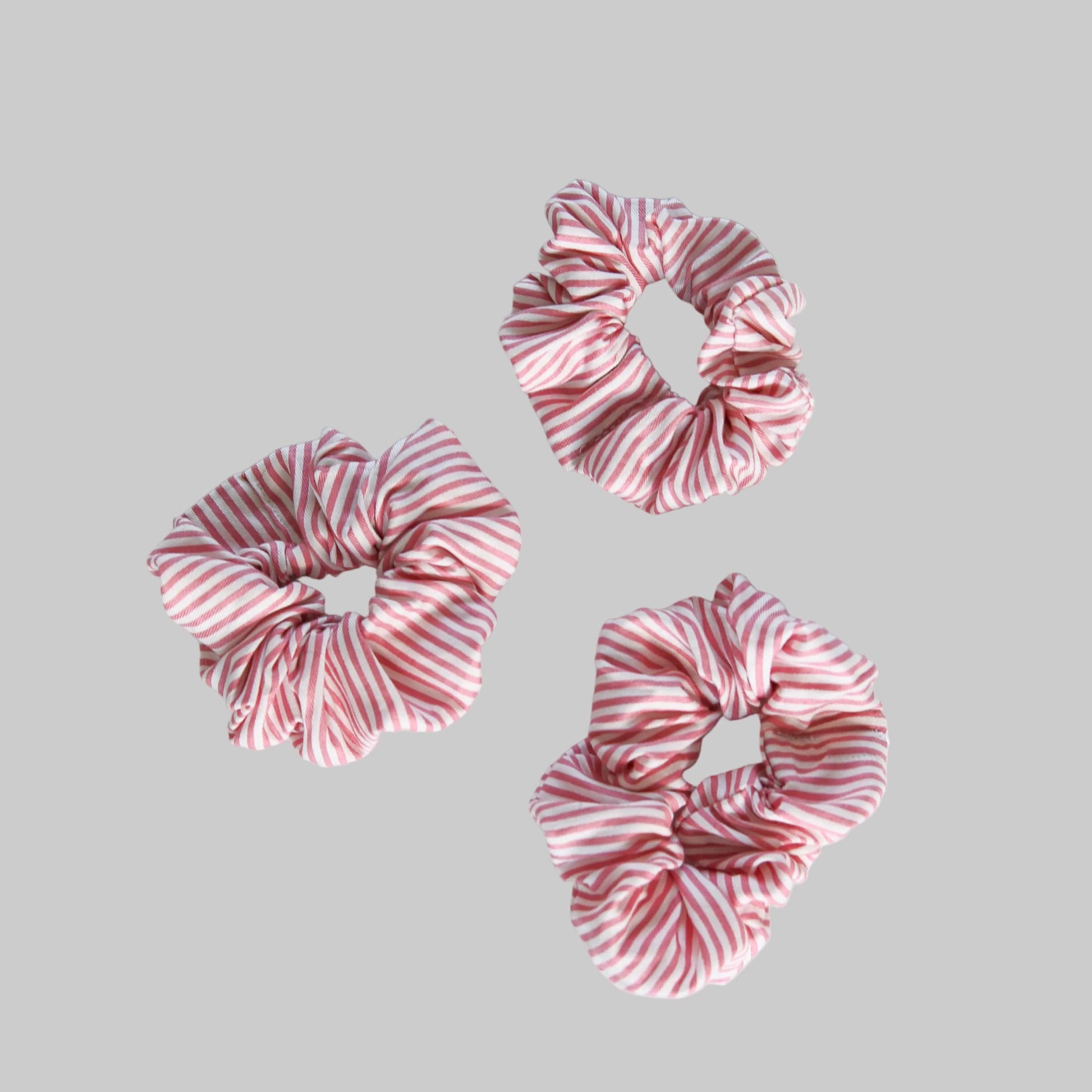 Pink Pinstripe Scrunchie