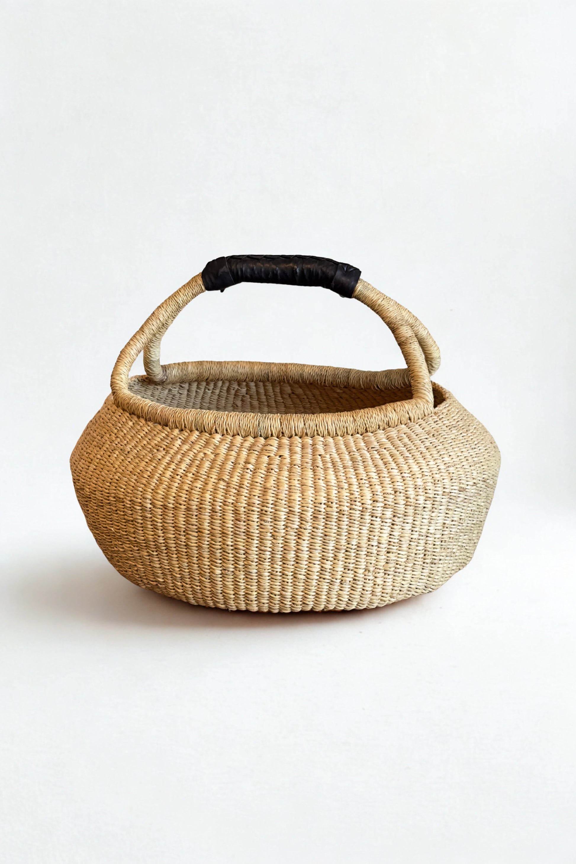 Handwoven Double Weave Kettle Basket