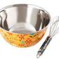 Sunburst Bloom Bowl & Whisk Set
