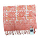 Handmade Batik Scarf, 100% Soft Cotton, Pink Bloom, Floral