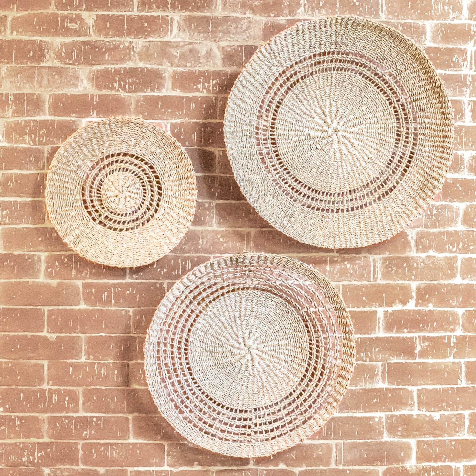 Open Weave Wall Baskets, Small - Woven Wall Baskets | LIKHÂ