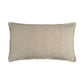 Organic Chic washed textured cotton solid lumbar pillow cover with frayed edges