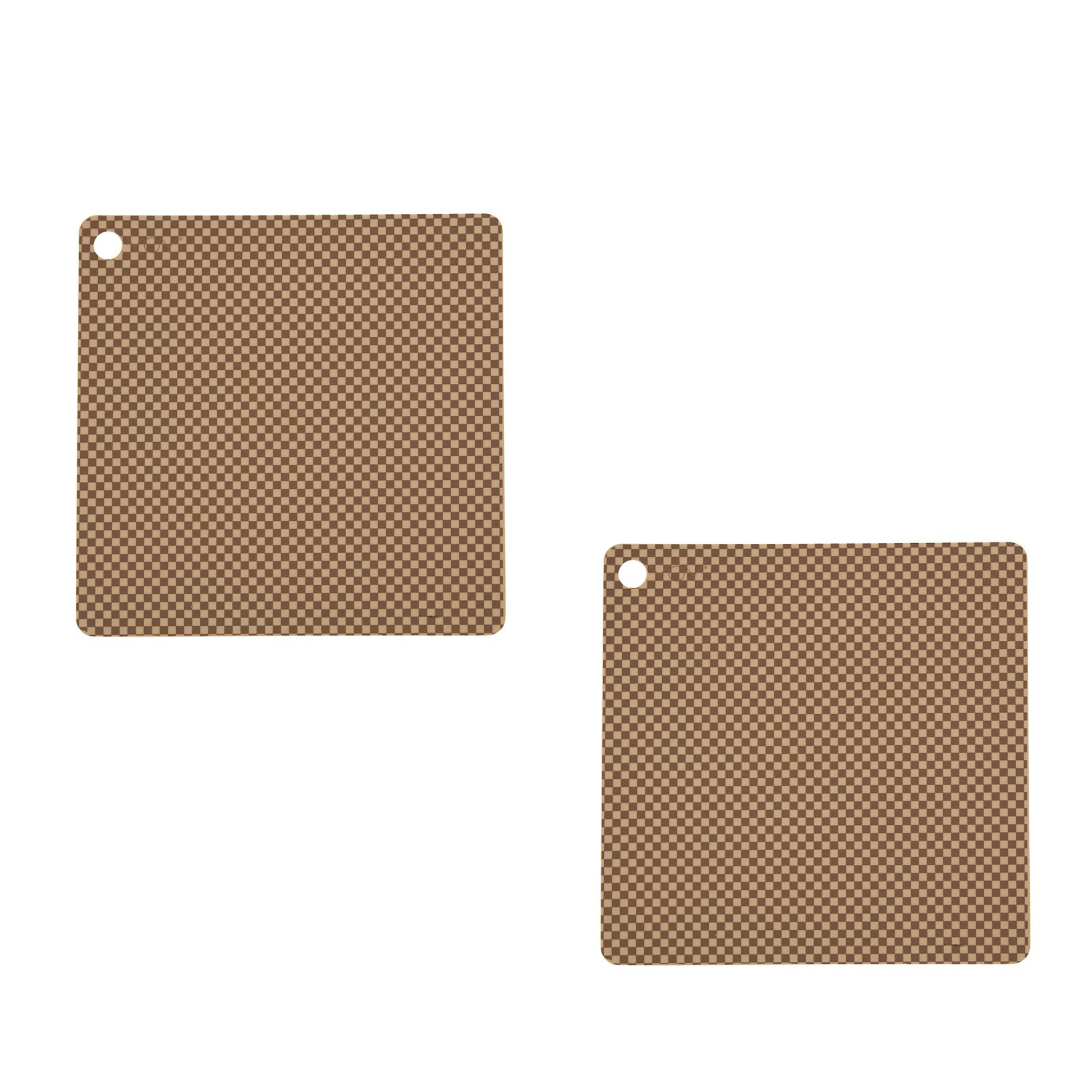 Placemat Checker - Pack of 2 - Camel