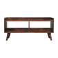 Solid Wood Open-top Chestnut Media Unit