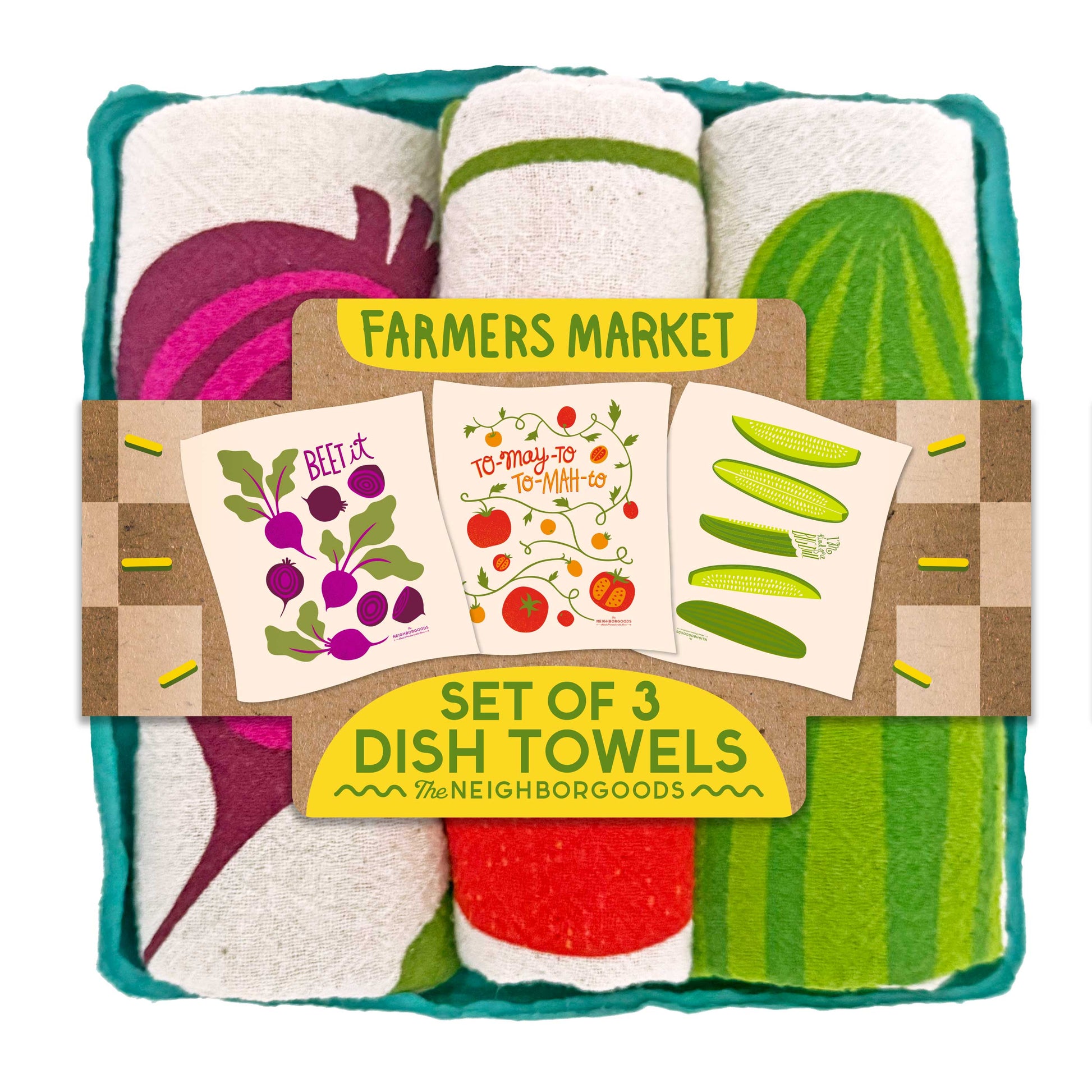Farmers Market - Dish Towel Set of 3