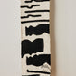 Vibrations Bogolan Wall Totem in White with Black Vibes
