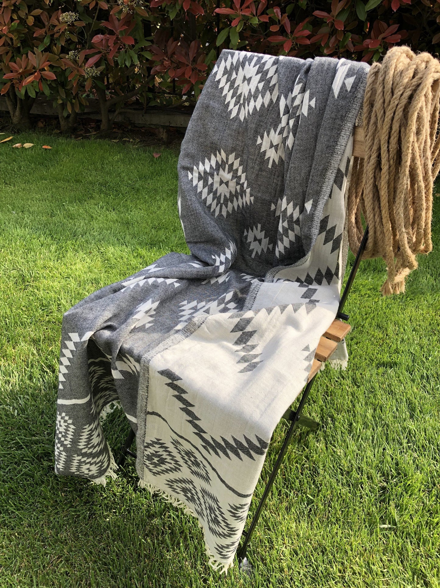 Olive&Linen Aztec Turkish Towel
