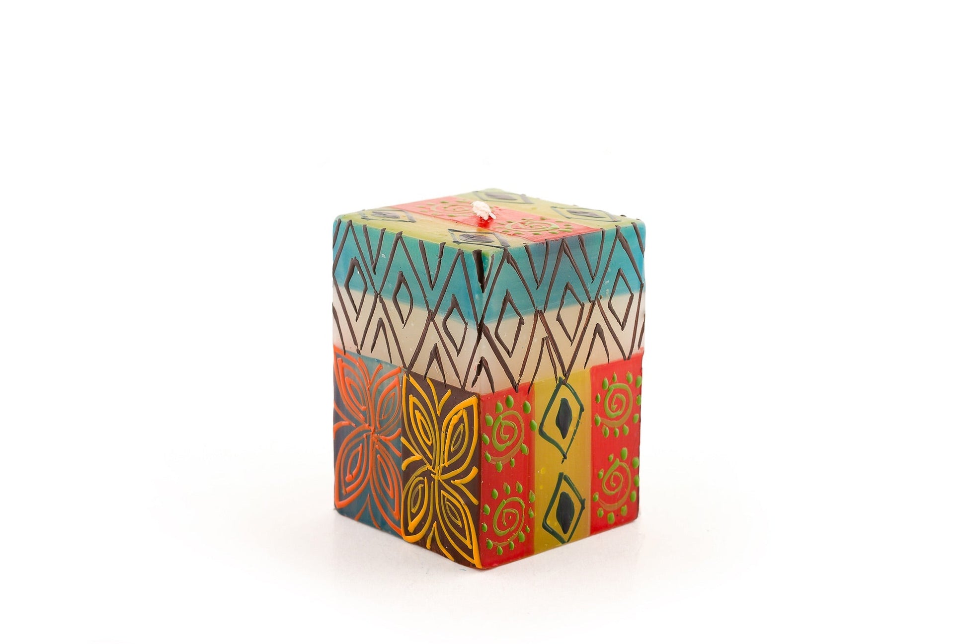 Desert Rose Painted Candles