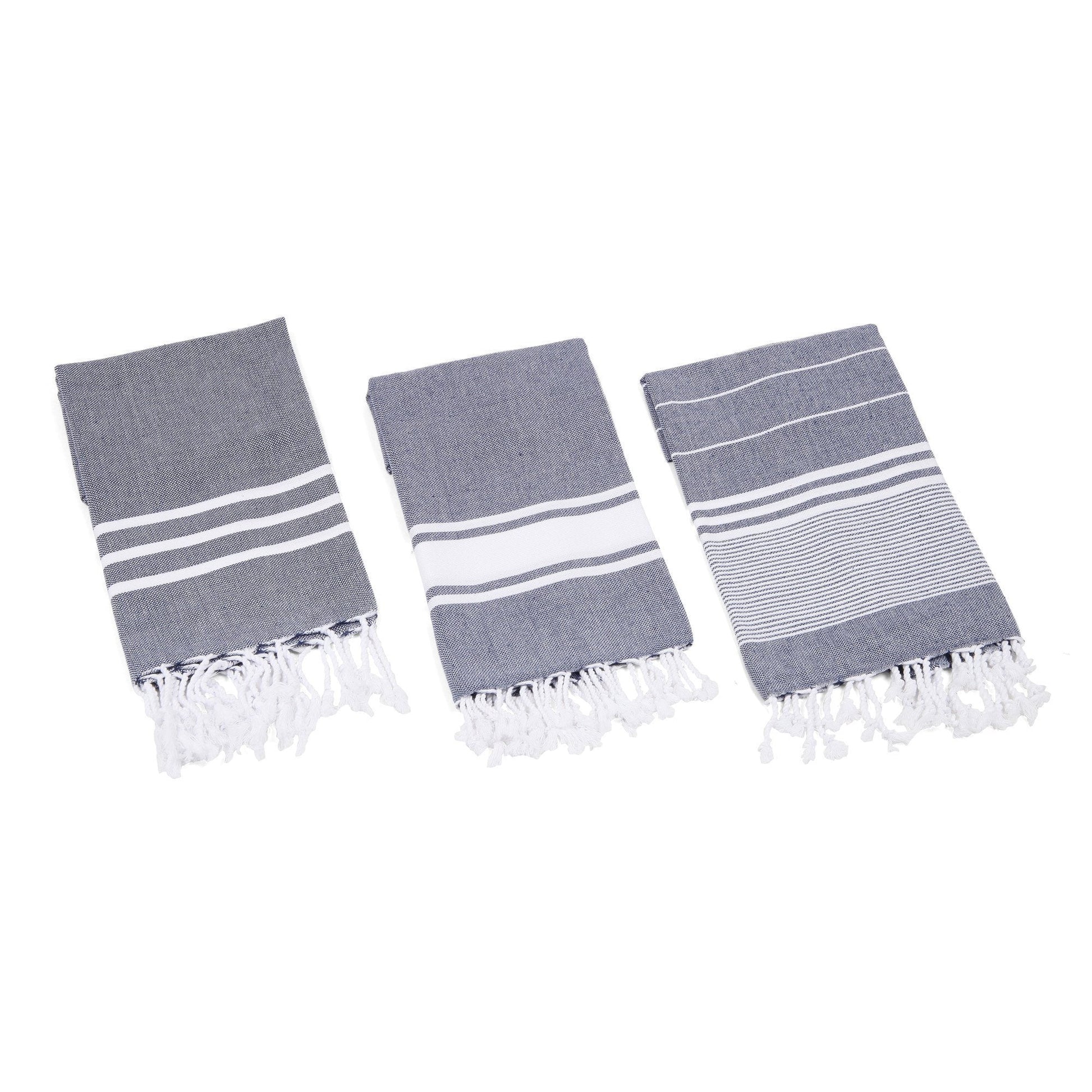 Essential Turkish Hand / Kitchen Towel Set of 3