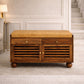 Solid Wood Bola Shoe Storage Bench