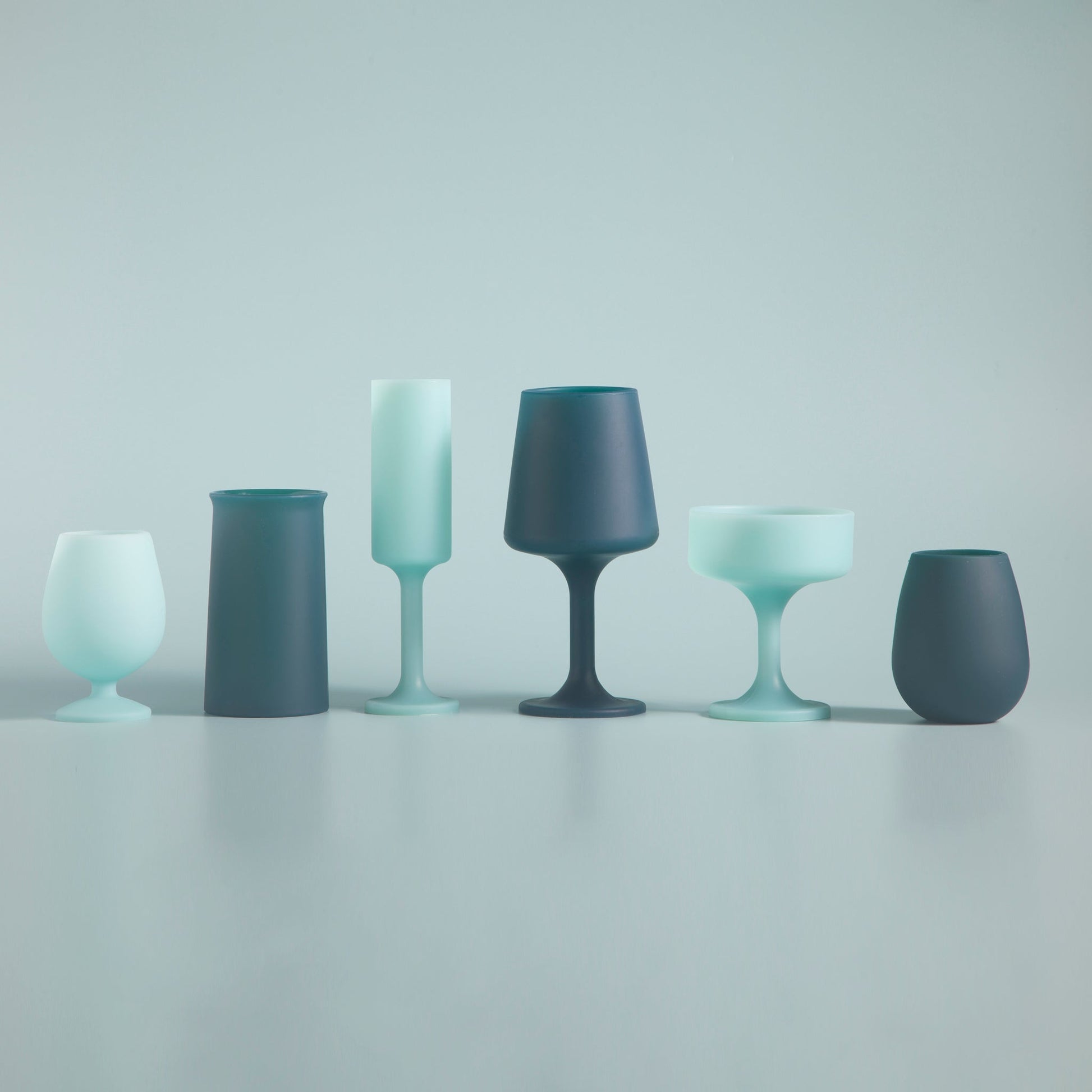 mist + ink | stegg | silicone unbreakable highball glasses