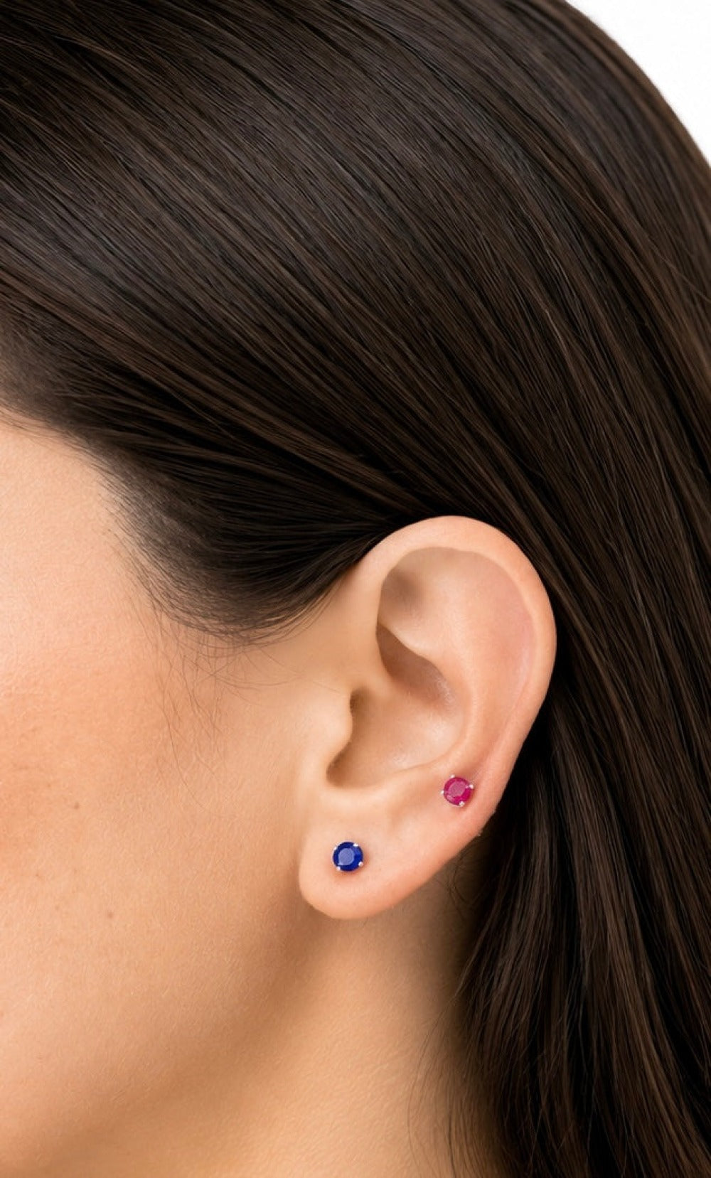 Oval Birthstone Stud Earrings
