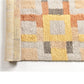 Shale Geometric Pattern Plush New Zealand Merino Hand-Knotted Rug In Warm Hues
