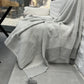 Wool Blended Throw - Grey