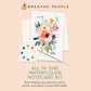 All-in-One Watercolor Art Prints + Postcards: Vibrant Botanicals