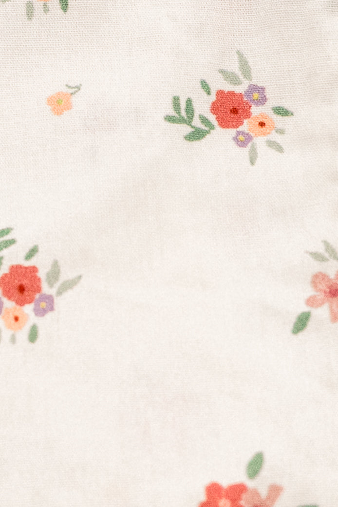 Vintage-Inspired Floral Pouch- Matin au Jardin
