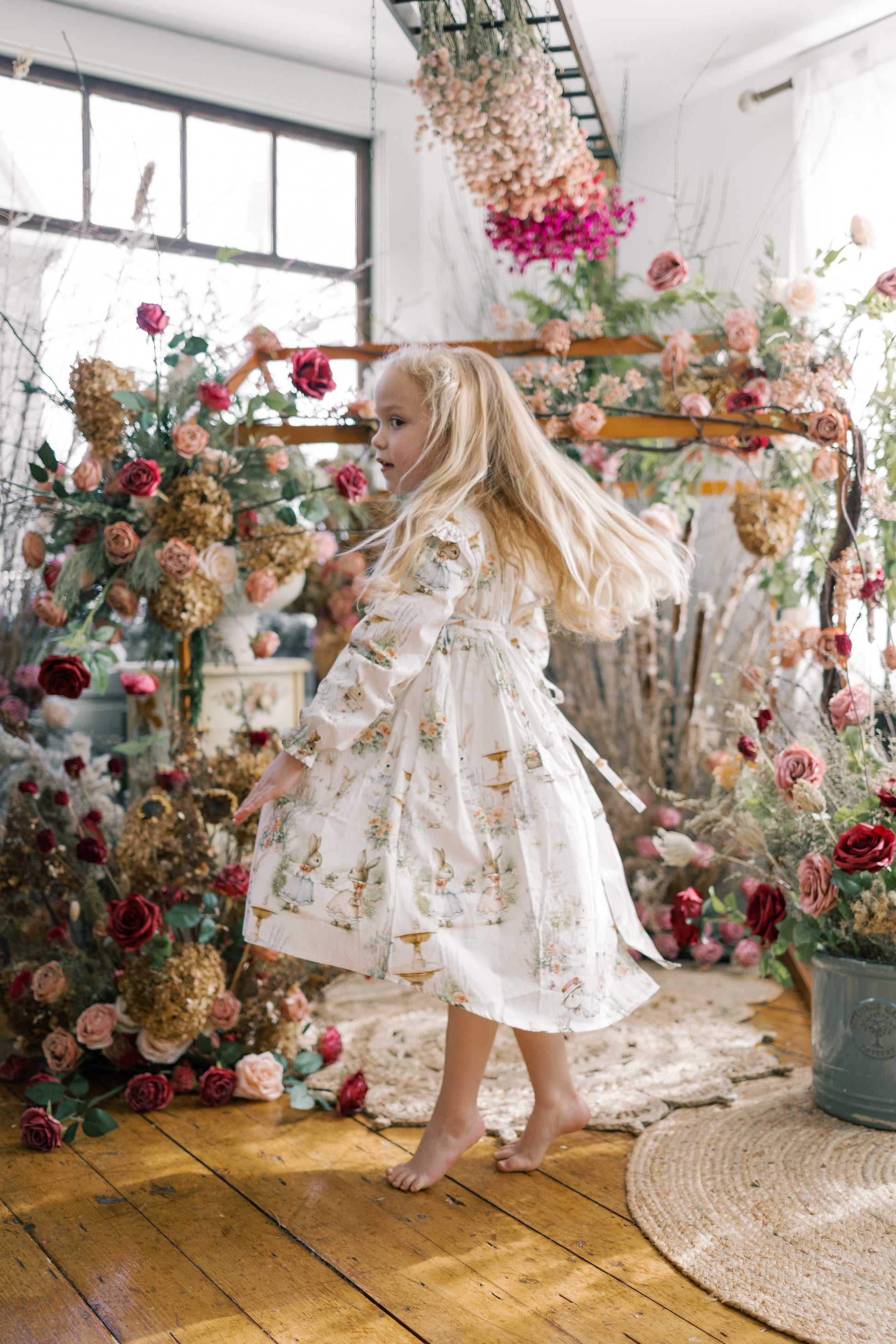 Aoki Dress-Woodland Bunny